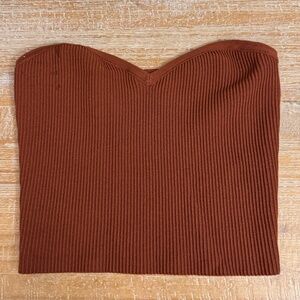 Aritzia Babaton Sculpt Knit Sweetheart Tube Top size small